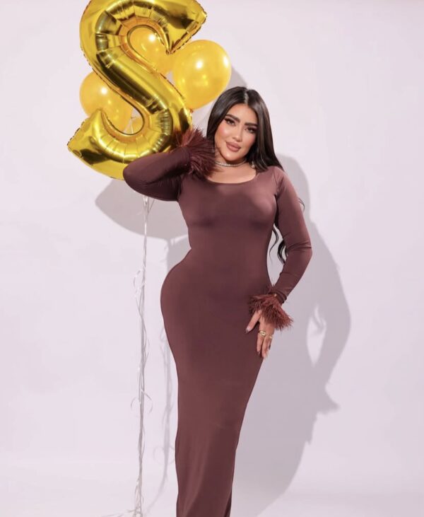 Brown dress - Image 3