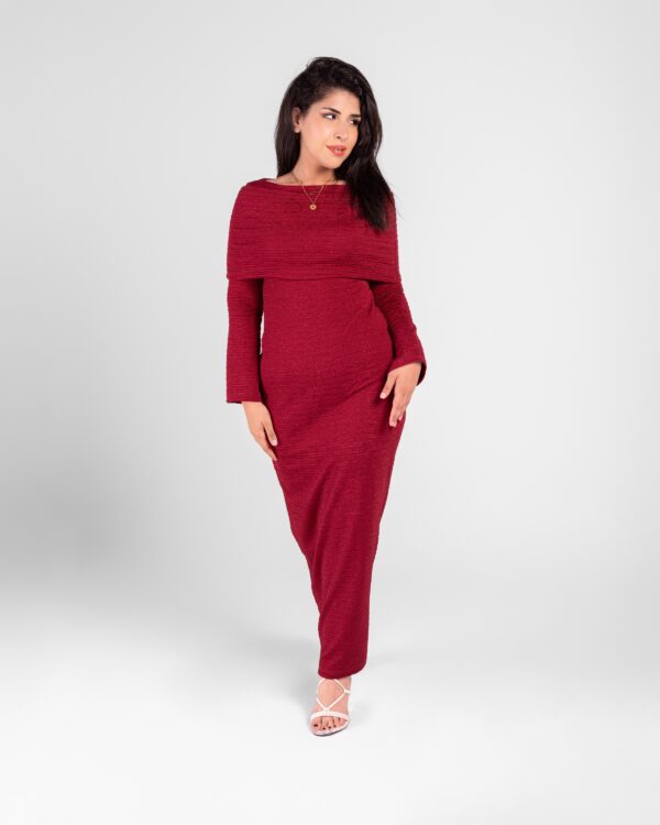 Burgundy dress - Image 4