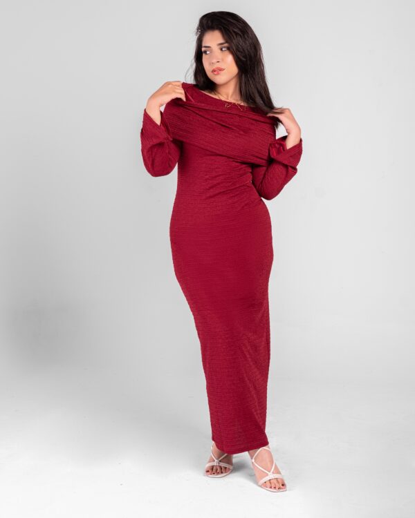 Burgundy dress - Image 3