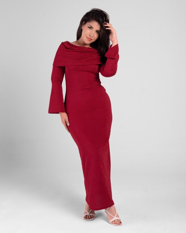 Burgundy dress - Image 5