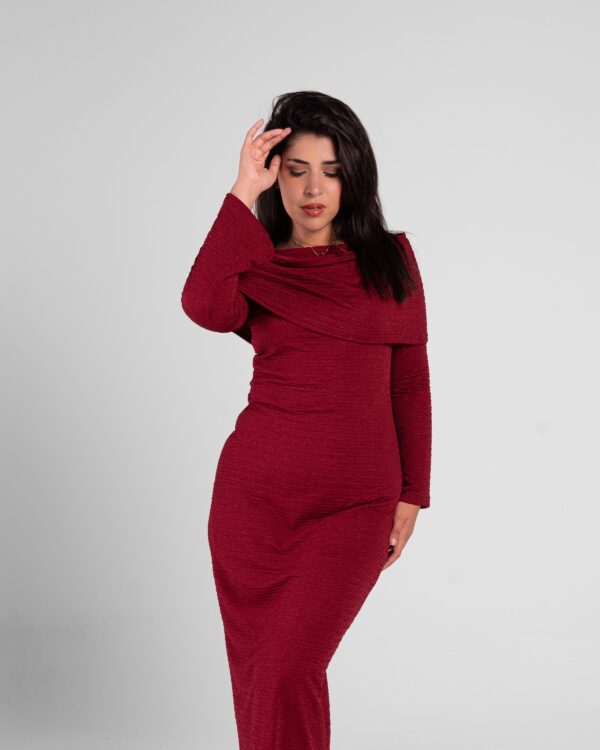 Burgundy dress - Image 2