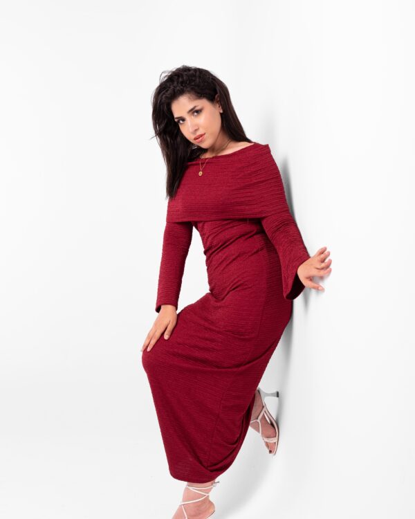 Burgundy dress - Image 7
